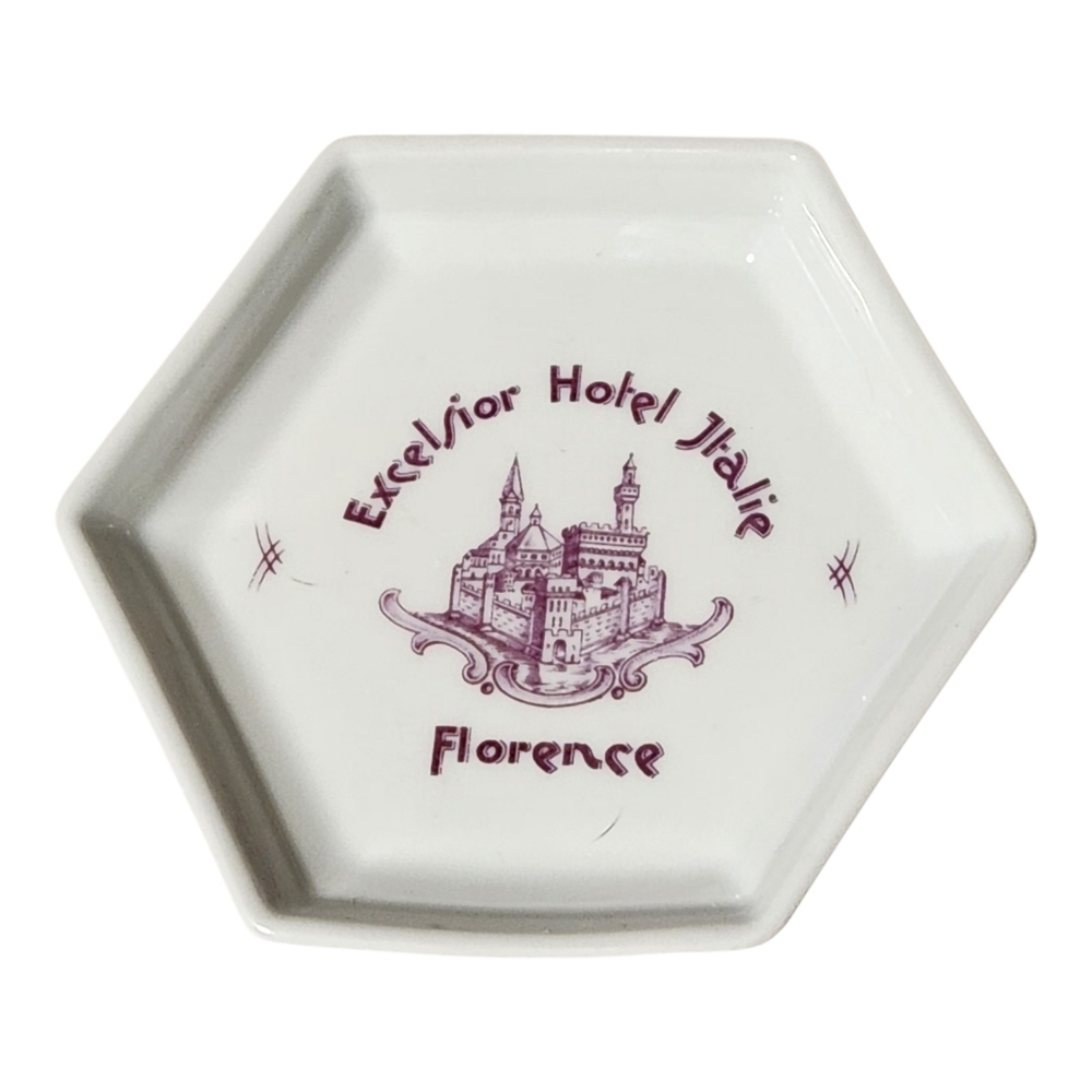 Vtg Rosenthal Selb Germany Florence Excelsior Hotel Italia Trinket Dish